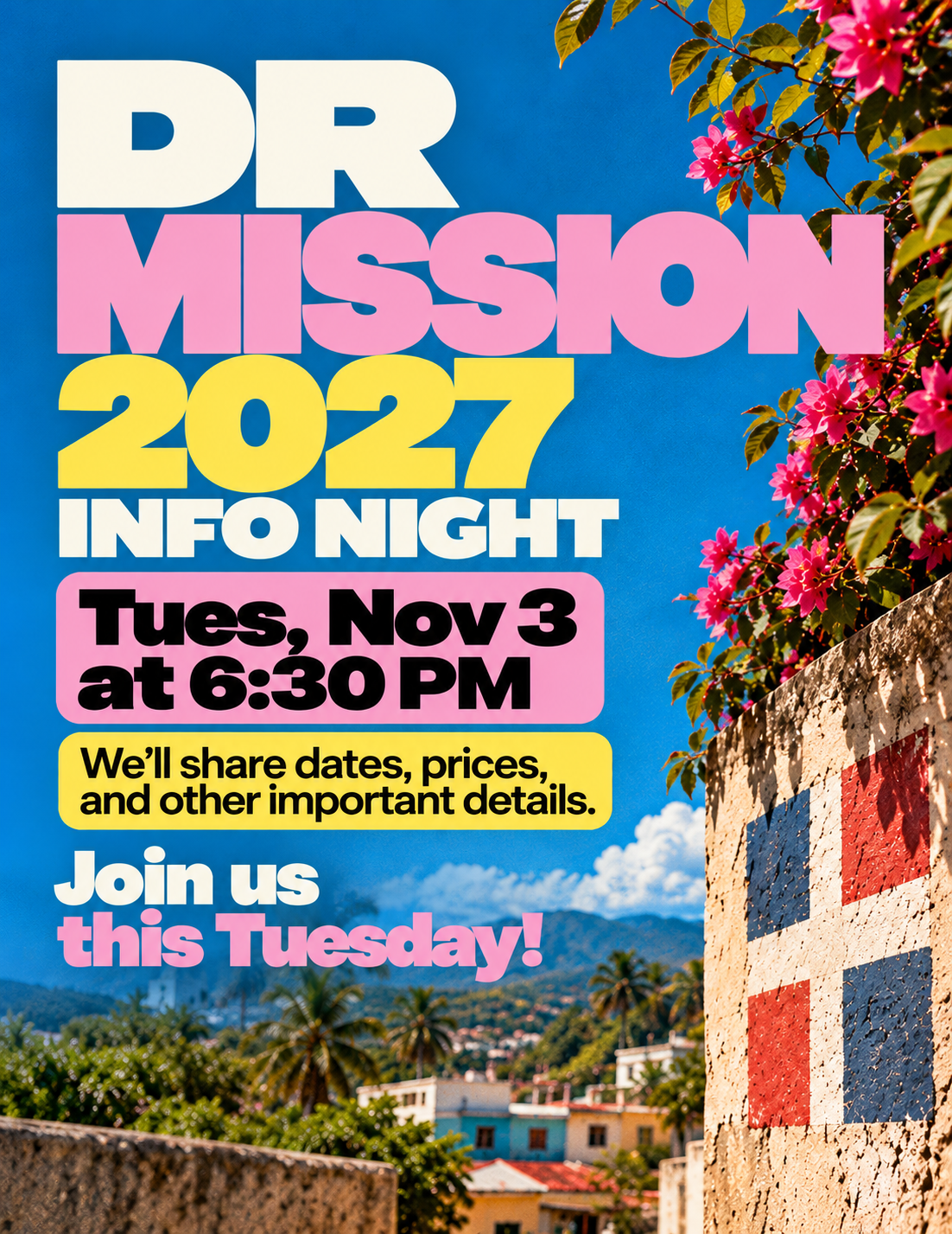 DR MISSION 2027 INFO NIGHT