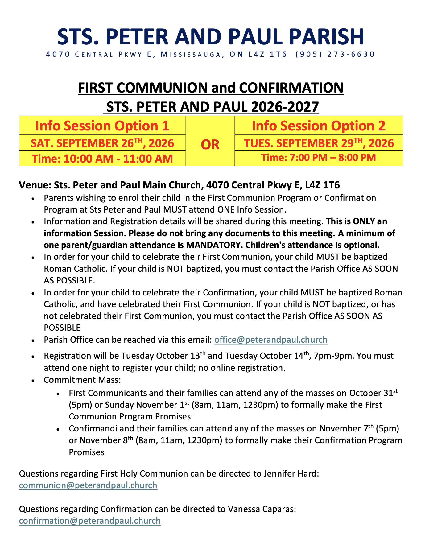 INFO NIGHT 2026 2027