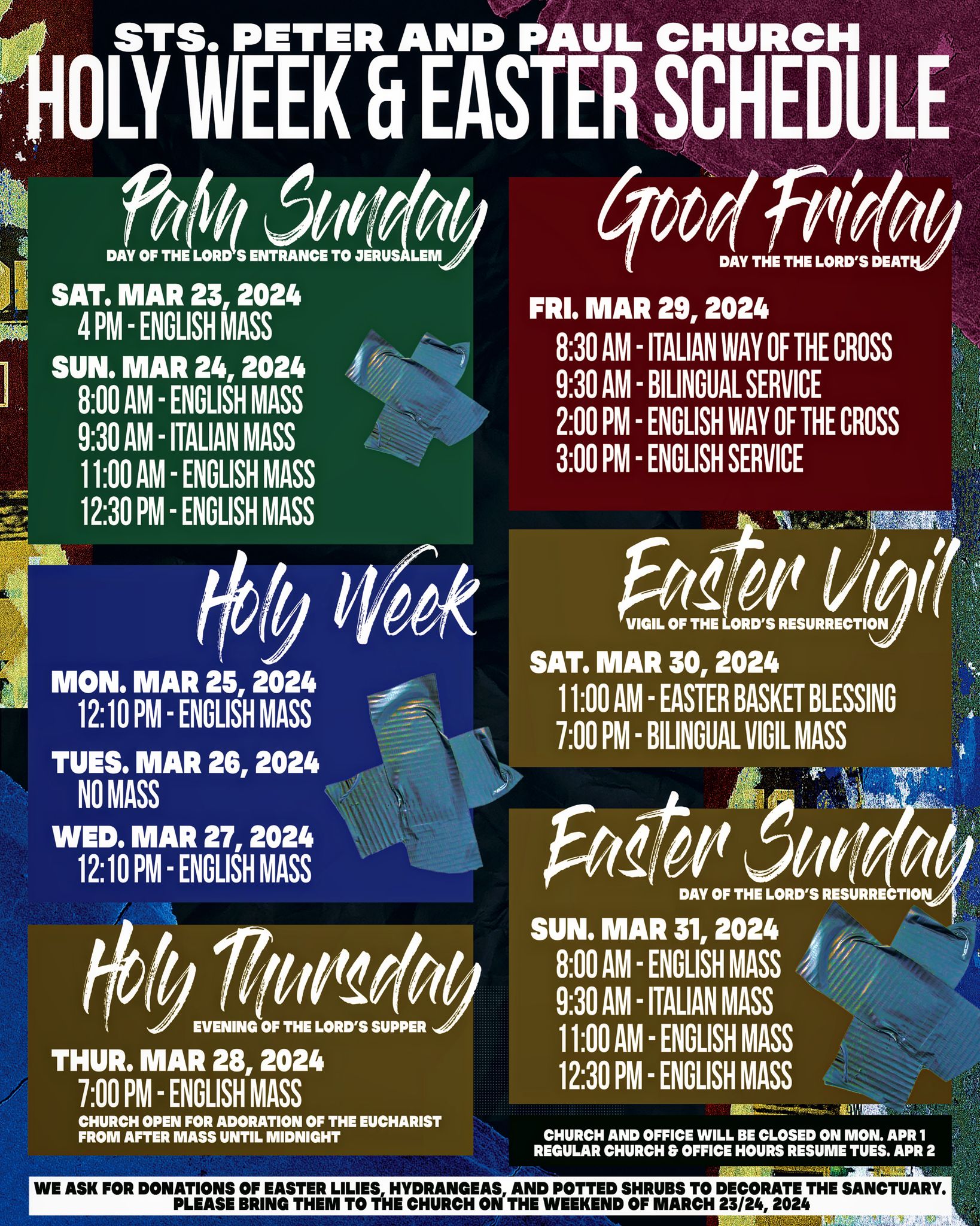 HOLY WEEK AND EASTER 2024