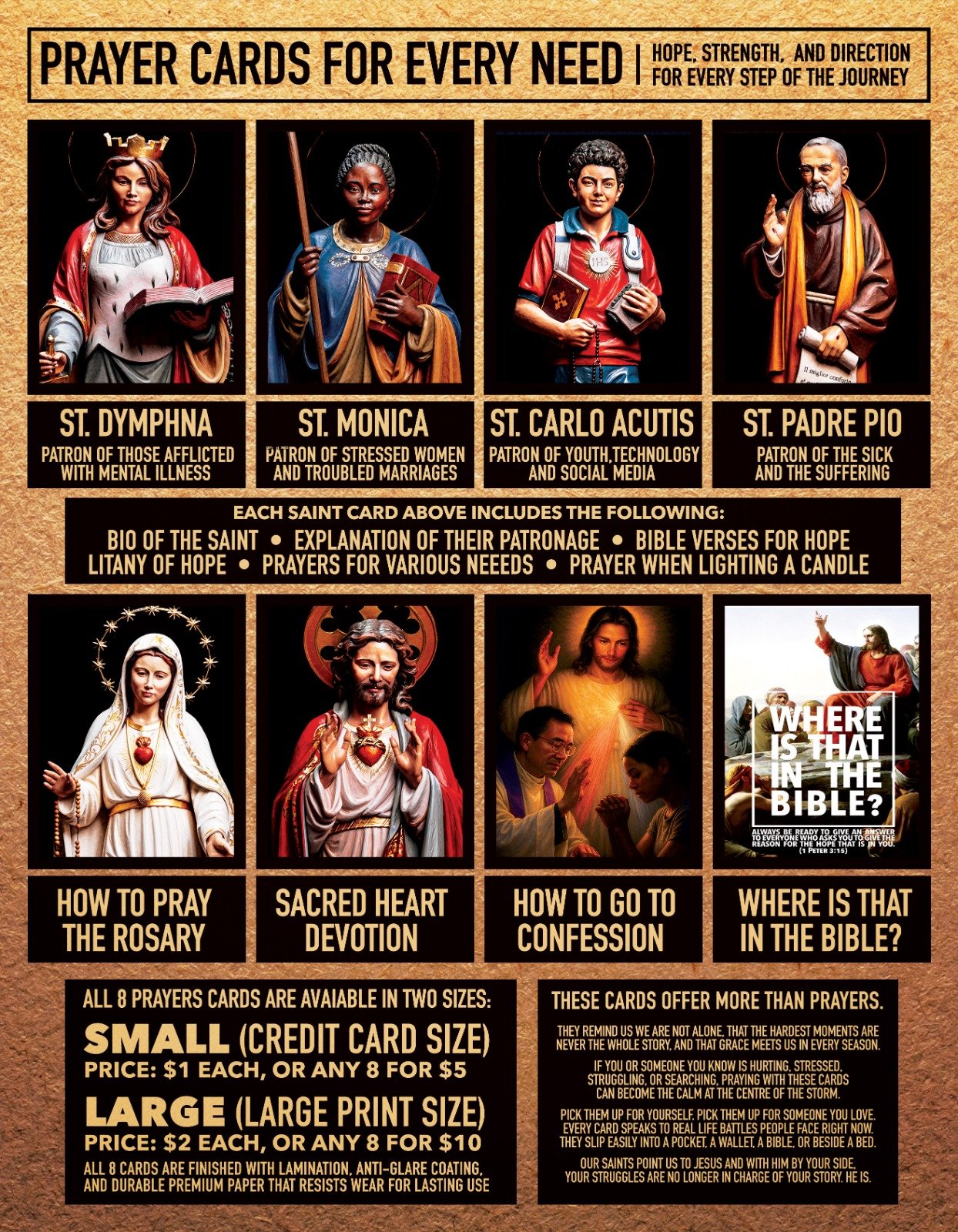 PRAYER CARDS